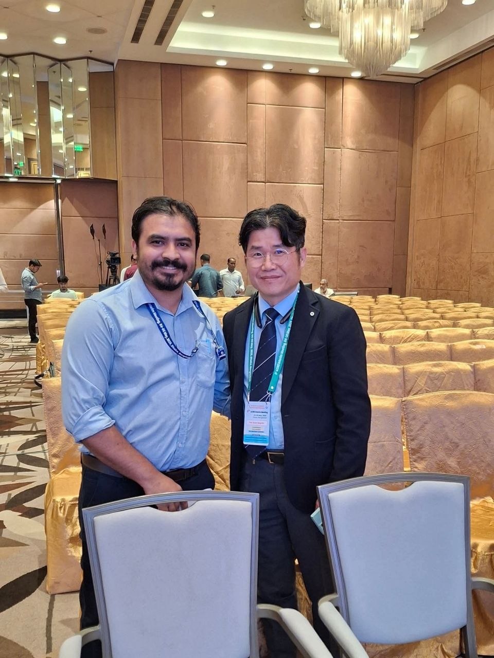 With Professor Kim